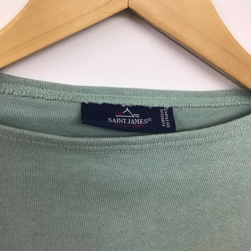 セントジェームス SAINT JAMES Tシャツ 七分袖 無地 薄緑 / ライトグリーン / レディース USED 古着 中古 10132122
