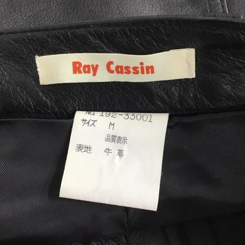 レイカズン Ray Cassin ボトムス ボトムス 192-33001 レザーパンツ 牛革 M 無地 黒 / ブラック / レディース USED 古着 中古 10138628