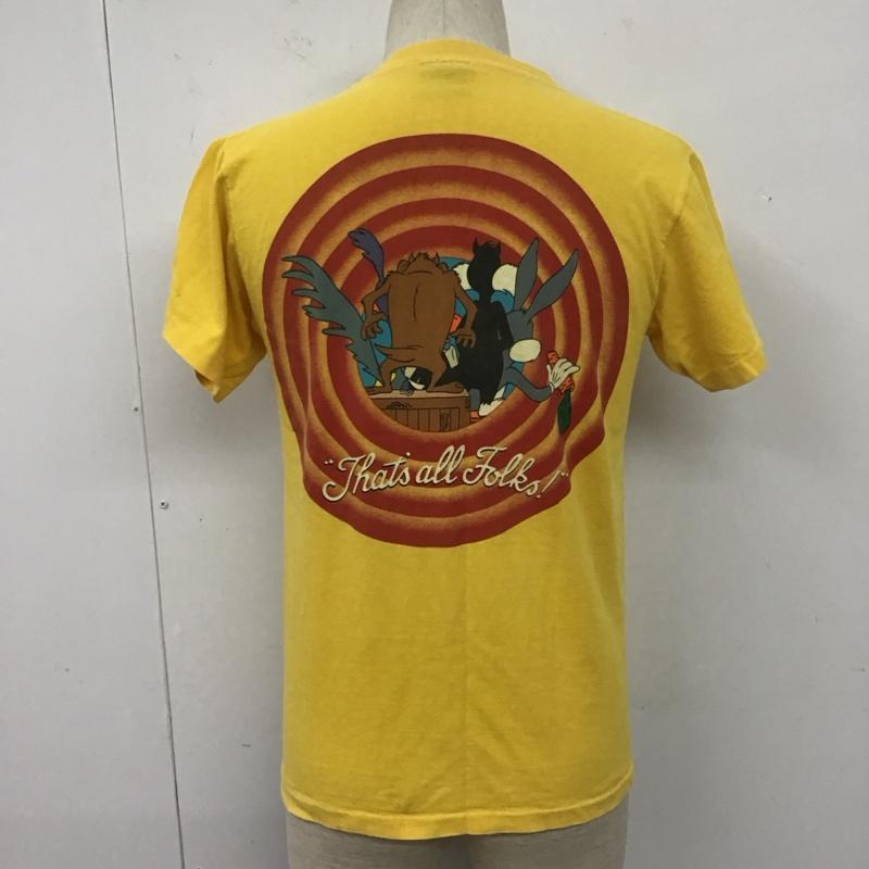 古着 USED Tシャツ 半袖 半袖カットソー プリントTシャツ クルーネックカットソー ロゴ、文字 黄 / イエロー /  メンズ USED 古着 中古 10110949