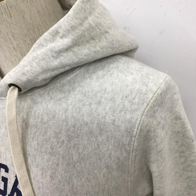 チャンピオン Champion パーカー 長袖 長袖パーカー フード付きパーカー プリントスウェット トレーナー XS プリント 灰 / グレー / メンズ USED 古着 中古 10110420