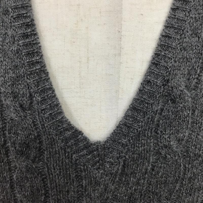 ポロラルフローレン POLO RALPH LAUREN ニット、セーター 長袖 長袖ニットカットソー ニット セーター Vネックニット L ロゴ、文字 灰 / グレー / メンズ USED 古着 中古 10123933