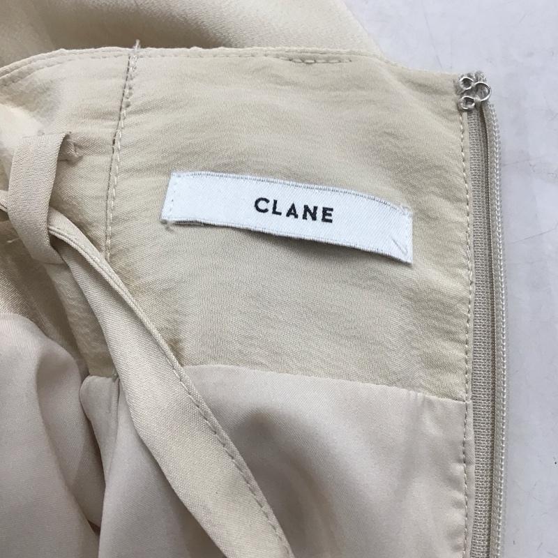 クラネ CLANE ワンピース ロングスカート 12109-6212 2WAYサスペンダーマキシスカート ロングワンピース フレアスカート 0 無地 ベージュ / ベージュ / レディース USED 古着 中古 10138400