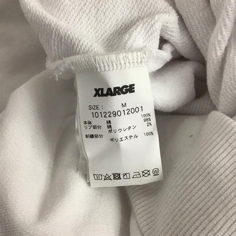 エクストララージ XLARGE トレーナー 長袖 M ロゴ、文字 白 / ホワイト / X 青 / ブルー / メンズ USED 古着 中古 10144907