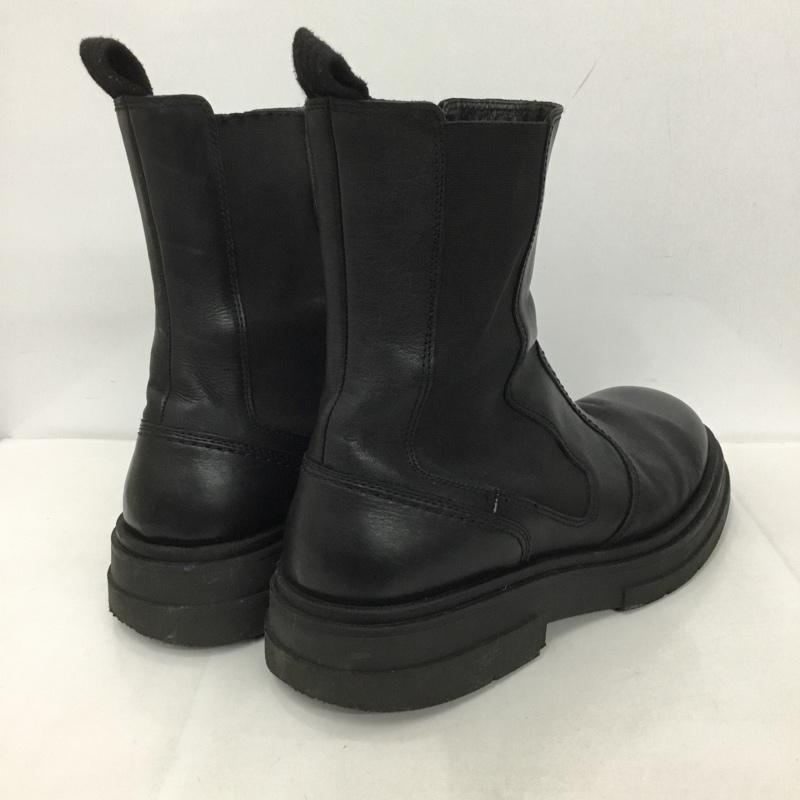 ザラ ZARA ブーツ ショートブーツ 2007 822 040 サイドゴアブーツ EU44 無地 黒 / ブラック / メンズ USED 古着 中古 10125171