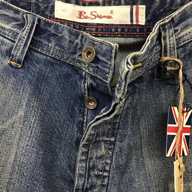 ベンシャーマン Ben Sherman パンツ デニム、ジーンズ ローライズ タグ付き ダメージ加工 青 / ブルー /  メンズ USED 古着 中古 10121318