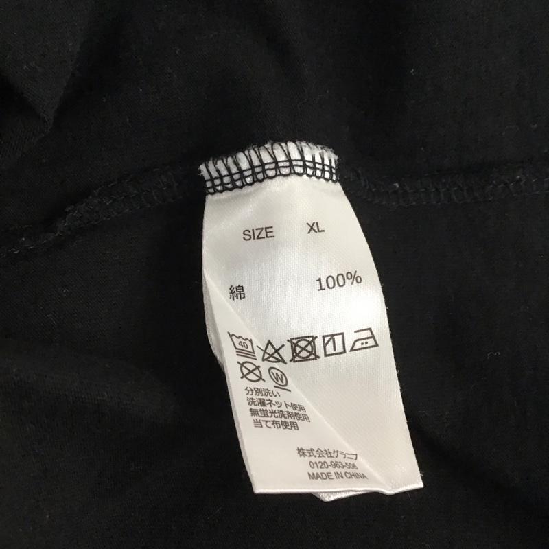 グラニフ graniph Tシャツ 半袖 半袖カットソー プリントTシャツ クルーネックカットソー XL プリント 黒 / ブラック / メンズ USED 古着 中古 10145970