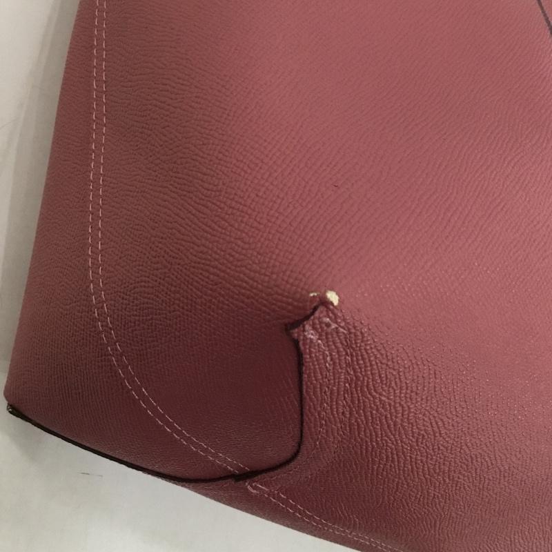 コーチ COACH トートバッグ トートバッグ F76631 リバーシブル チェック ロゴ、文字 桃 / ピンク / レディース USED 古着 中古 10126712