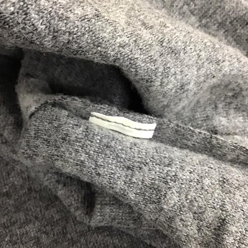 ザラ ZARA ニット、セーター 長袖 長袖ニットカットソー Vネックカットソー セーター M 無地 灰 / グレー / レディース USED 古着 中古 10118526