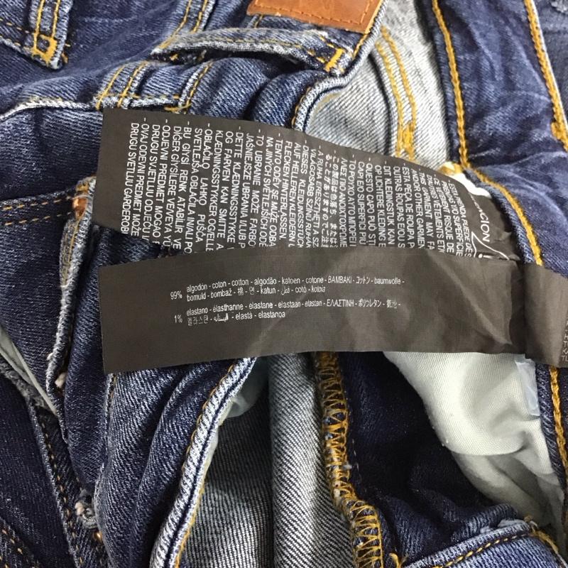 ザラ ZARA パンツ デニム、ジーンズ 38 無地 インディゴ / インディゴ / レディース USED 古着 中古 10137886