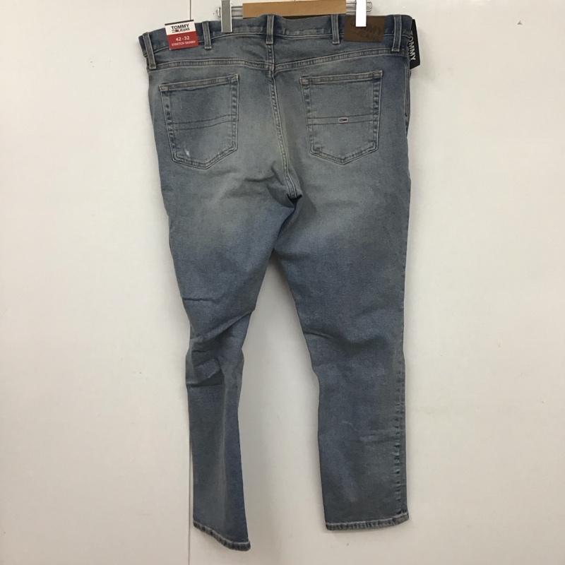 トミーヒルフィガー TOMMY HILFIGER パンツ デニム、ジーンズ デニムパンツ ワイドパンツ カジュアルパンツ 42インチ ダメージ加工 インディゴ / インディゴ / メンズ USED 古着 中古 10127311