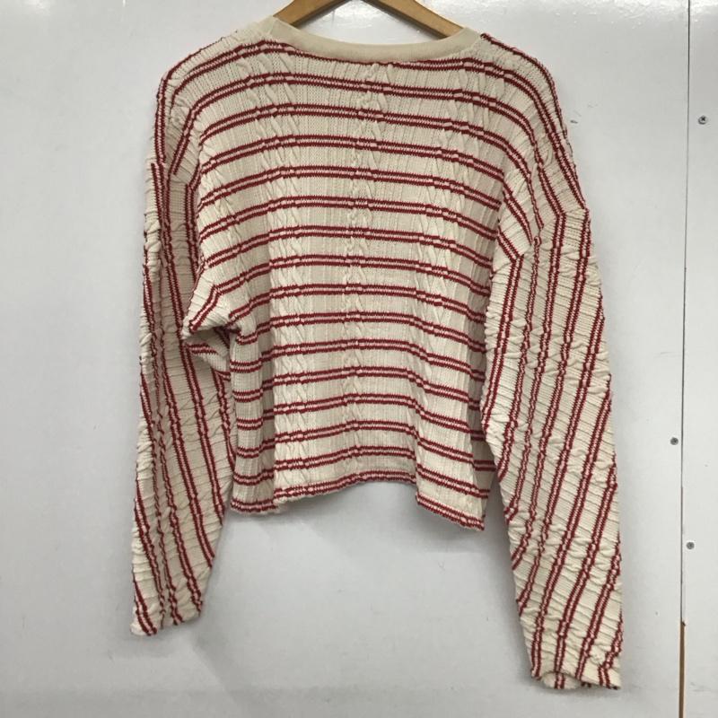 ザラ ZARA ニット、セーター 長袖 L ボーダー柄 マルチカラー / マルチカラー / レディース USED 古着 中古 10134272