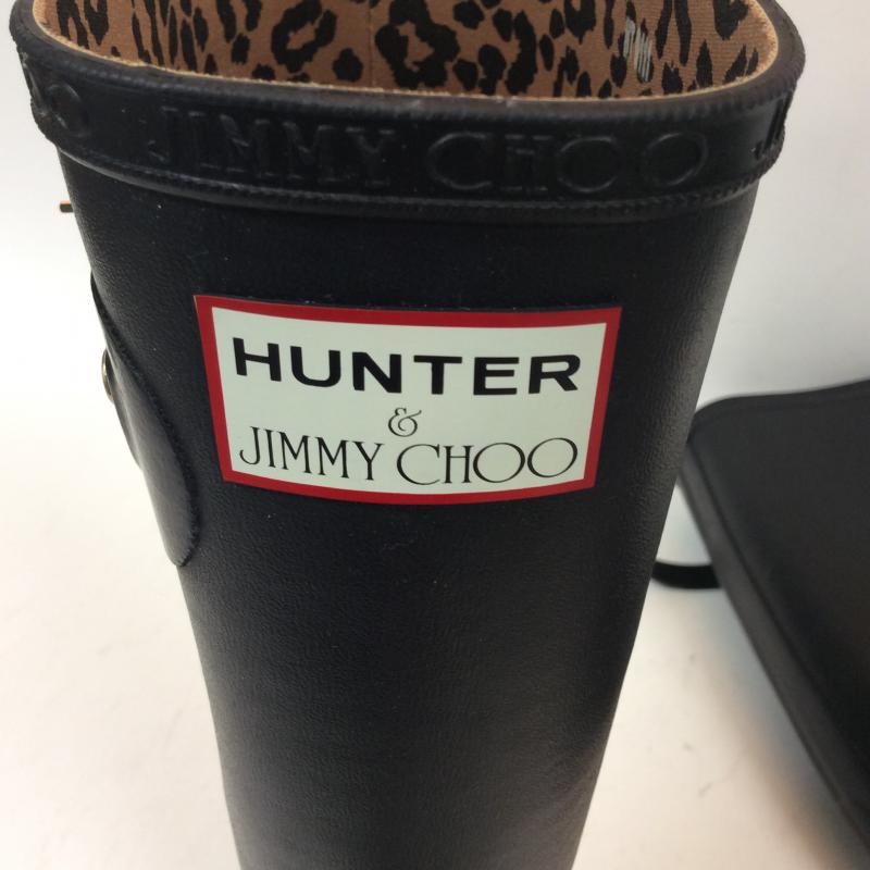 ハンター HUNTER 長靴、レインシューズ 長靴、レインシューズ Jimmy Choo/コラボ US:5 無地 黒 / ブラック / レディース USED 古着 中古 10004181