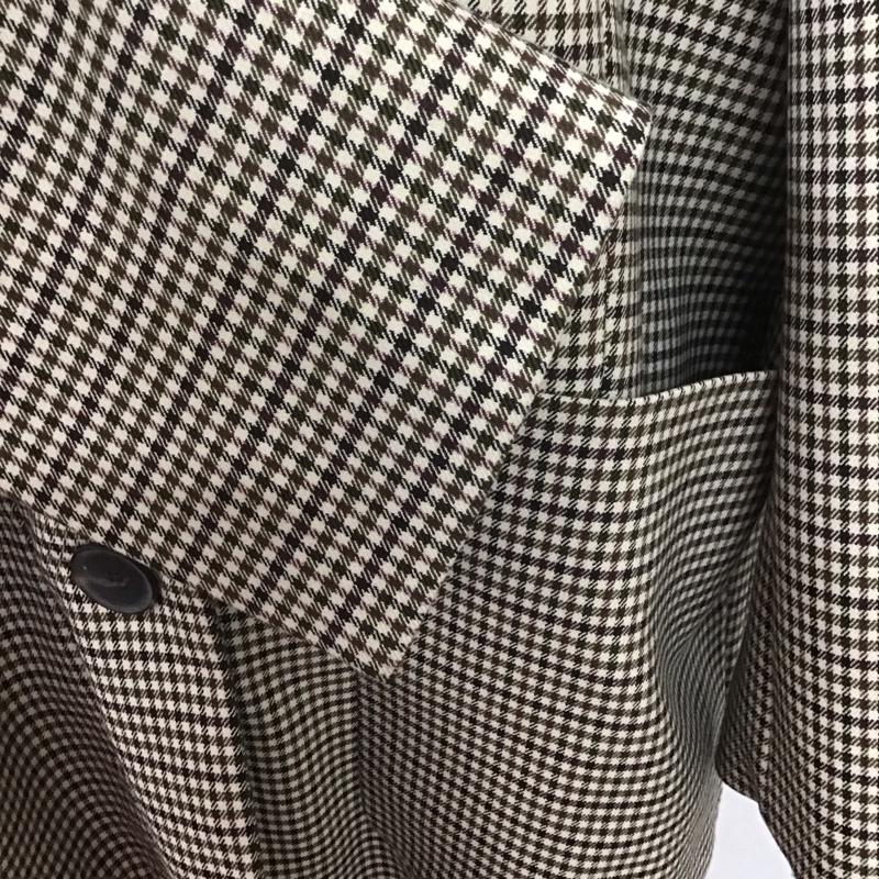 ザラ ZARA ジャケット、上着 ジャケット、ブレザー 2010 705 050 テーラードジャケット M チェック 黒 / ブラック / X 茶 / ブラウン / X カーキ / カーキ / X アイボリー / アイボリー / レディース USED 古着 中古 10108575