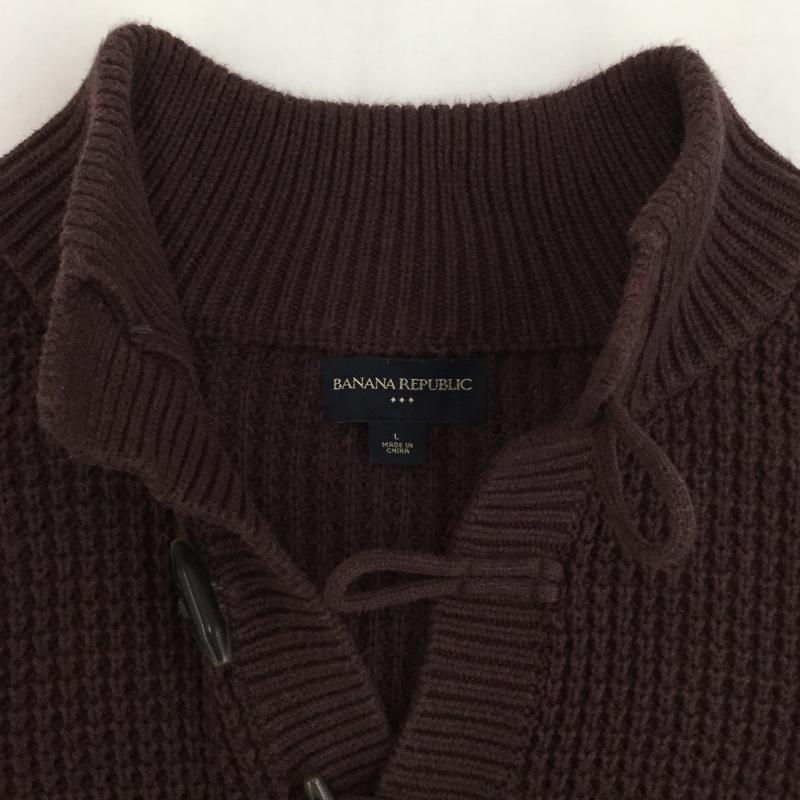 バナナリパブリック BANANA REPUBLIC ニット、セーター 長袖 BANANA REPUBLIC ニット L 無地 えんじ / ワインレッド / メンズ USED 古着 中古 10122366