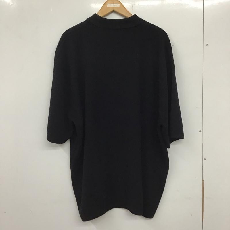 ザラ ZARA ポロシャツ 半袖 半袖ポロシャツ カラーシャツ 半袖カットソー XL 無地 黒 / ブラック / メンズ USED 古着 中古 10133345