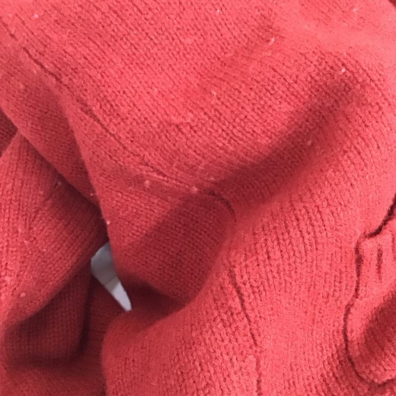 エルエルビーン L.L.Bean パーカー 長袖 285441 ニット フーディー フルジップ 裏ボア M 無地 赤 / レッド / メンズ USED 古着 中古 10112654