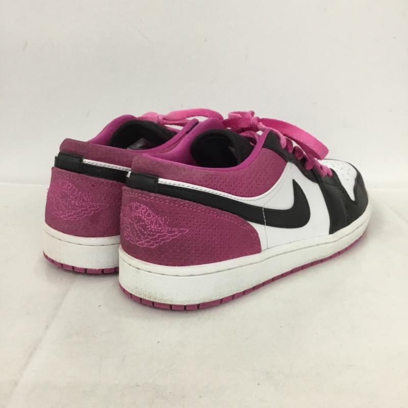 ナイキ NIKE スニーカー スニーカー CK3022-005 AIR JORDAN 1 LOW SE 27.5cm 27.5cm ロゴ、文字 白 / ホワイト / X 黒 / ブラック / X 桃 / ピンク / メンズ USED 古着 中古 10137869