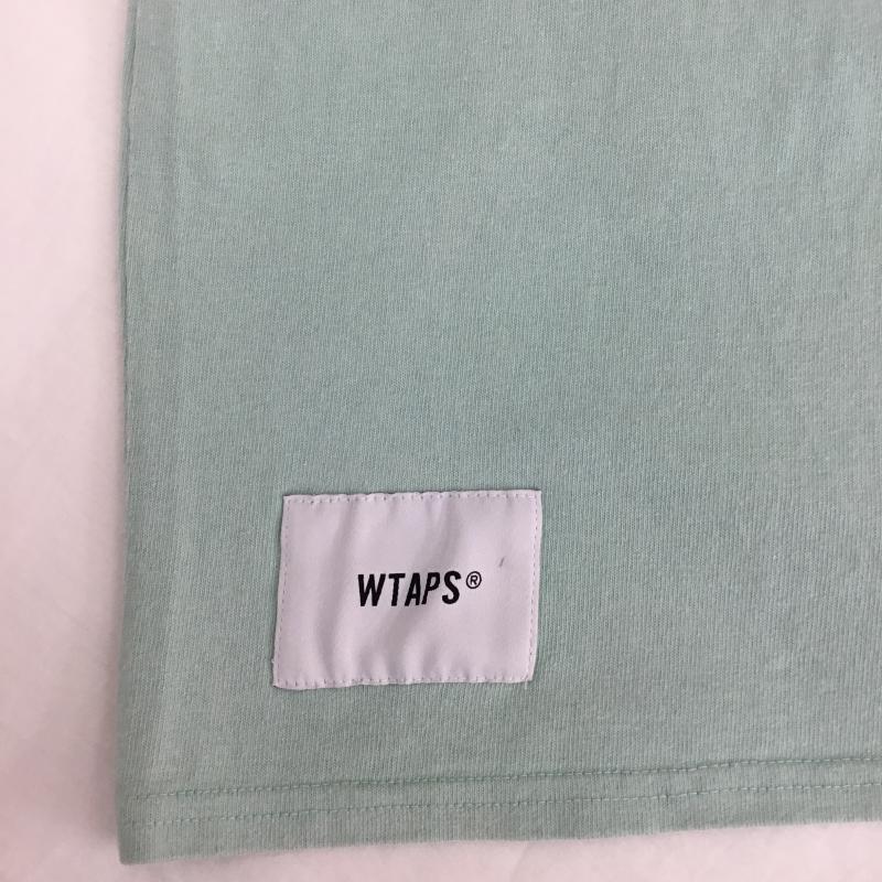 ダブルタップス W)TAPS Tシャツ 半袖 MIN-NANO ミンナノ 19ss 別注 ロゴ、文字 薄緑 / ライトグリーン / メンズ USED 古着 中古 10095988