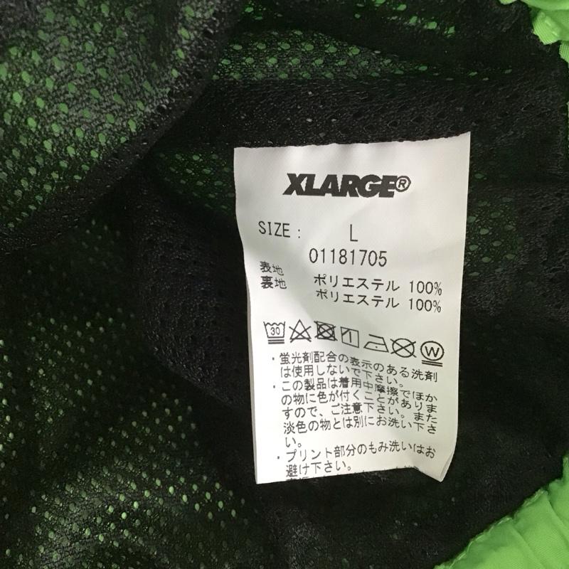 エクストララージ XLARGE パンツ ショートパンツ ショートパンツ ハーフパンツ カジュアルパンツ ナイロンパンツ L ロゴ、文字 緑 / グリーン / メンズ USED 古着 中古 10142933