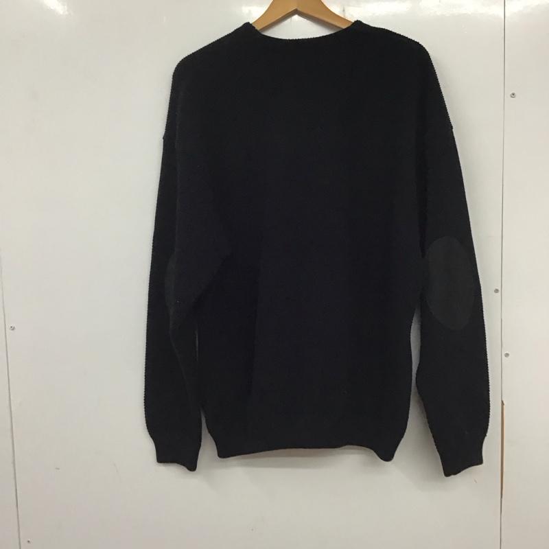 クレプスキュール crepuscule カーディガン 長袖 1903-002 moss stitch V/N cardigan 鹿の子カーディガン 無地 黒 / ブラック / メンズ USED 古着 中古 10136882