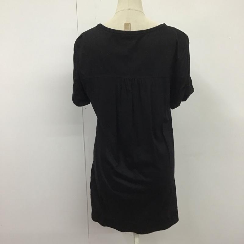 バーバリーロンドン Burberry London カットソー 半袖 半袖カットソー 無地Tシャツ クルーネックカットソー 2 無地 黒 / ブラック / レディース USED 古着 中古 10112510