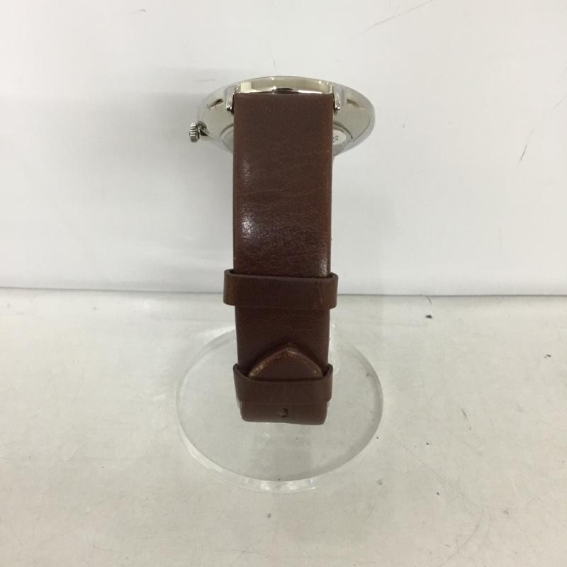 アデクス ADEXE 腕時計 アナログ(クォーツ式) 1868B-03 レザーベルト 箱有 ロゴ、文字 茶 / ブラウン / メンズ USED 古着 中古 10134935