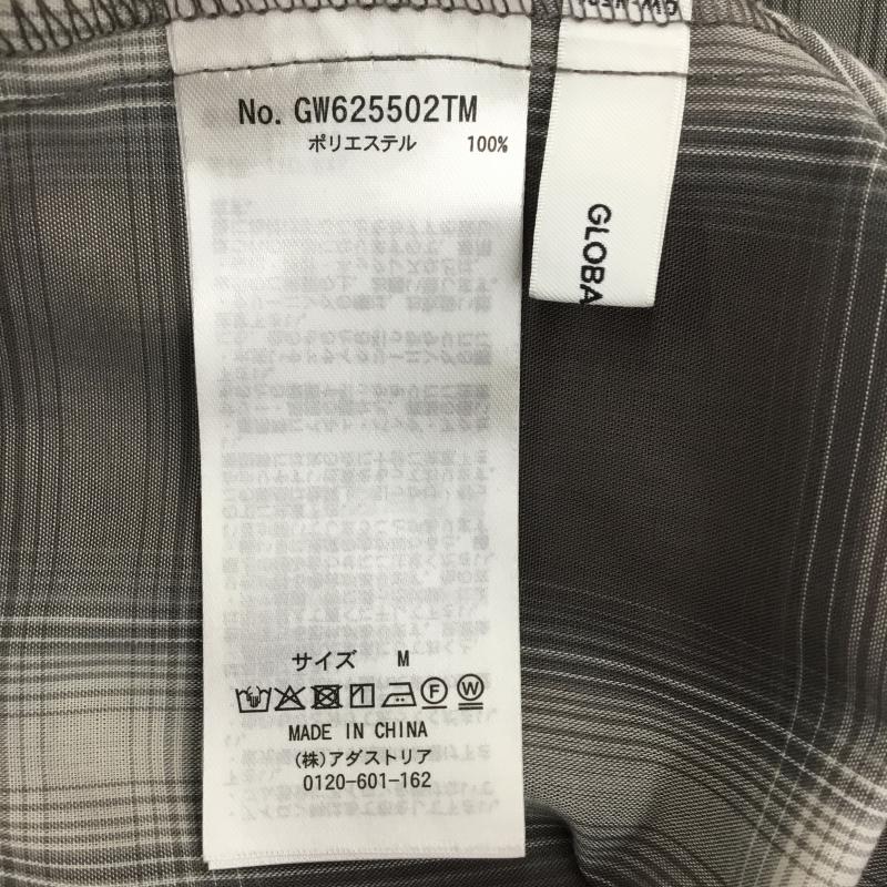 グローバルワーク GLOBAL WORK シャツ、ブラウス 長袖 M チェック 灰 / グレー / X チャコールグレー / チャコールグレー / レディース USED 古着 中古 10143946