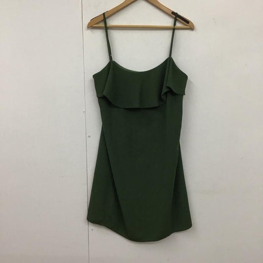 ザラベーシック ZARA BASIC ワンピース ミニスカート M 無地 緑 / グリーン /  レディース USED 古着 中古 10131909