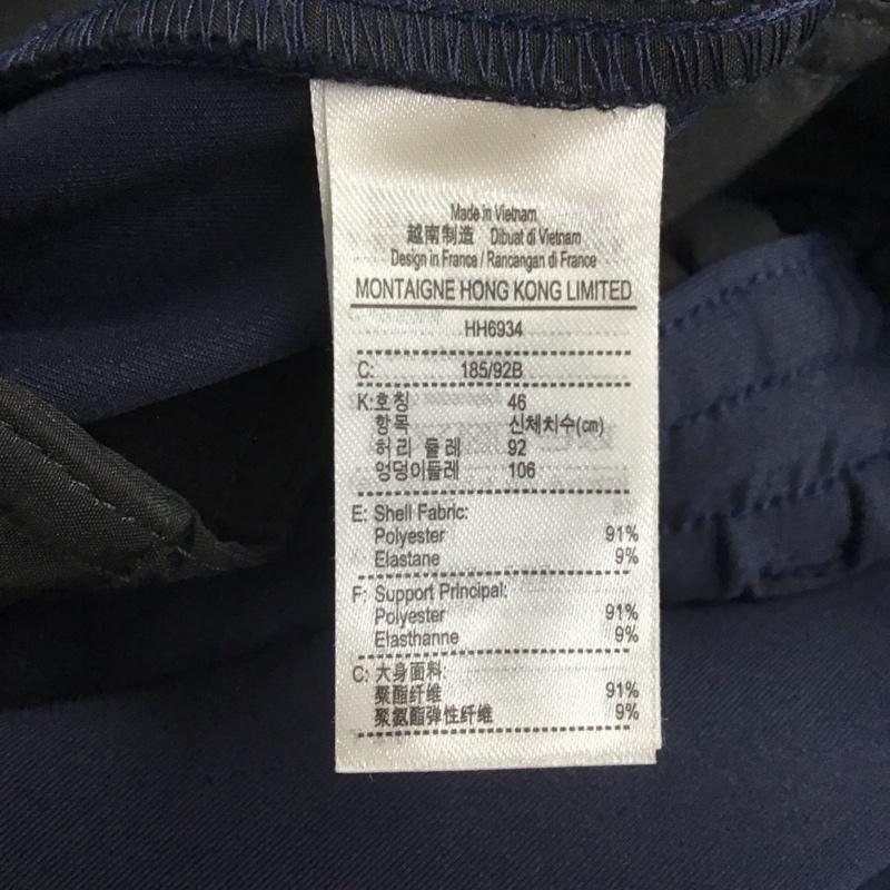 ラコステ LACOSTE パンツ ワークパンツ、ペインターパンツ ワークパンツ ワイドパンツ カジュアルパンツ スポーツウェア 46インチ 無地 紺 / ネイビー / メンズ USED 古着 中古 10144586