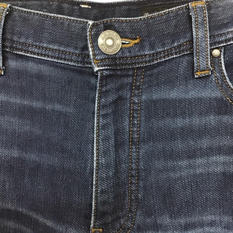 アルマーニエクスチェンジ ARMANI EXCHANGE パンツ デニム、ジーンズ デニムパンツ スリムパンツ カジュアルパンツ ストレッチパンツ 34インチ 無地 インディゴ / インディゴ / メンズ USED 古着 中古 10132913