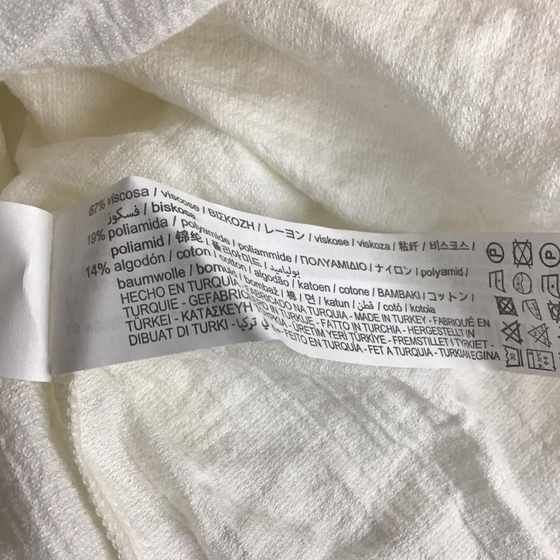 ザラ ZARA シャツ、ブラウス 長袖 3564 183 251 ビッグカラー レース M 無地 アイボリー / アイボリー / レディース USED 古着 中古 10106736