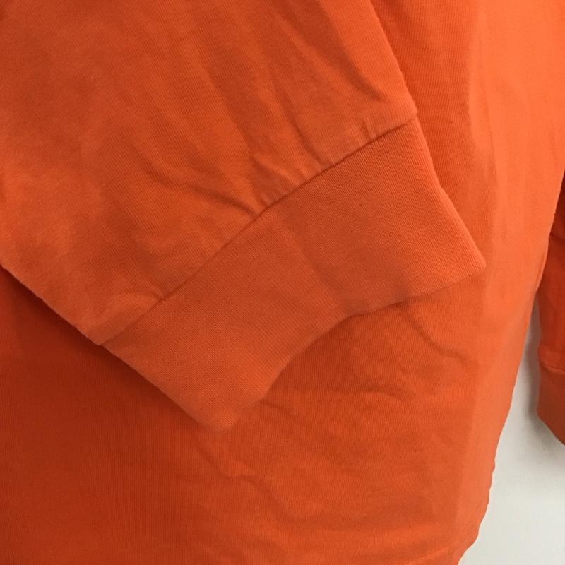 カーハート Carhartt カットソー 長袖 長袖カットソー クルーネックカットソー ロングスリーブカットソー プリントTシャツ XL ロゴ、文字 橙 / オレンジ /  メンズ USED 古着 中古 10112755