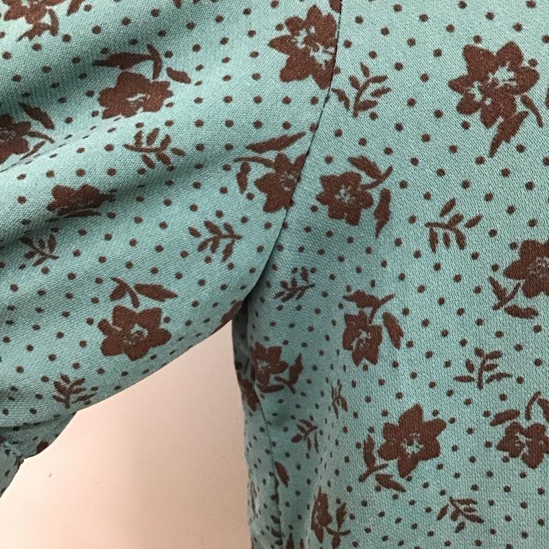 マウジー MOUSSY シャツ、ブラウス 半袖 010CAH30-6020 VINTAGE FLOWER 開襟 FREE 総柄 青 / ブルー / レディース USED 古着 中古 10119396