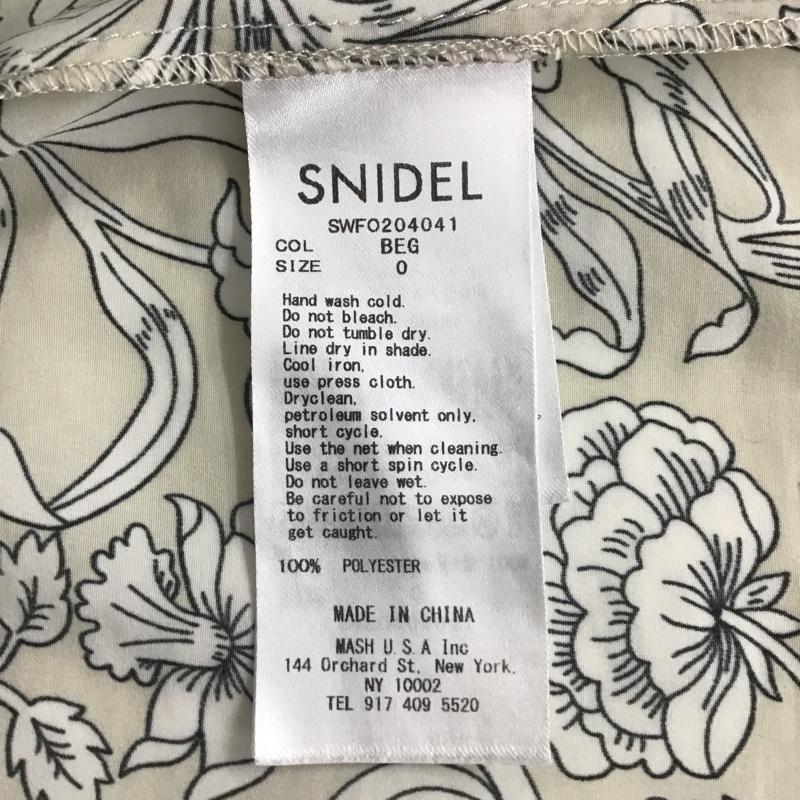 スナイデル SNIDEL ワンピース ロングスカート SWFO204041 リバティフレアスリーブワンピ 0 総柄 マルチカラー / マルチカラー / レディース USED 古着 中古 10105798
