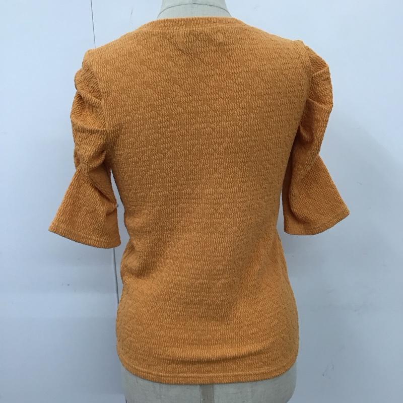 アズールバイマウジー AZUL BY MOUSSY Tシャツ 半袖 250FSC80-293D サーフェスチェンジデザイントップス ストレッチ クルーネック S 橙 / オレンジ / レディース USED 古着 中古 10114472