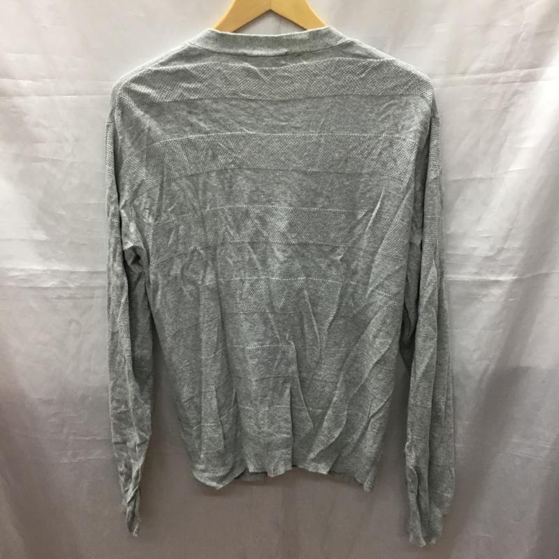 ビームス ハート BEAMS HEART カーディガン 長袖 42-15-0078-152 Vネック M 無地 灰 / グレー / メンズ USED 古着 中古 10119303