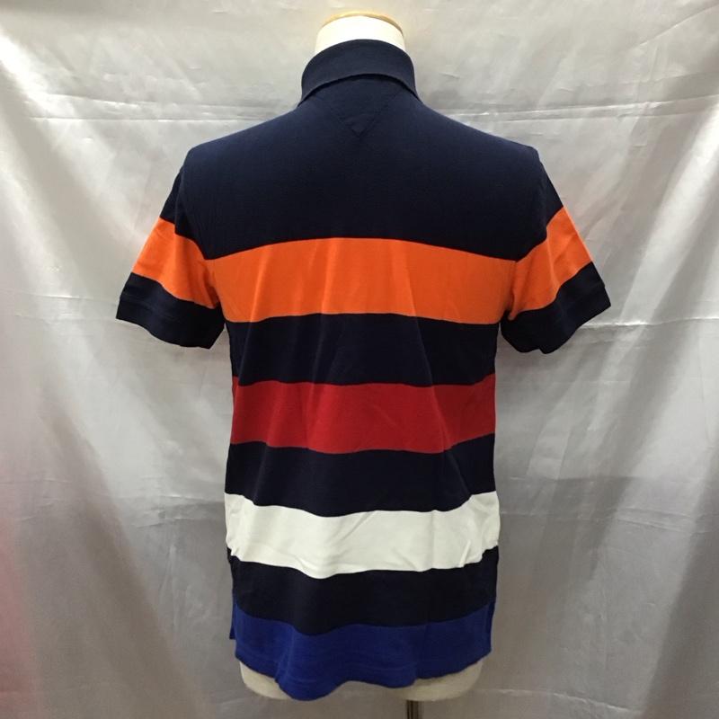 トミーヒルフィガー TOMMY HILFIGER ポロシャツ 半袖 半袖ポロシャツ 半袖カットソー カラーシャツ S ボーダー柄 マルチカラー / マルチカラー /  メンズ USED 古着 中古 10111028