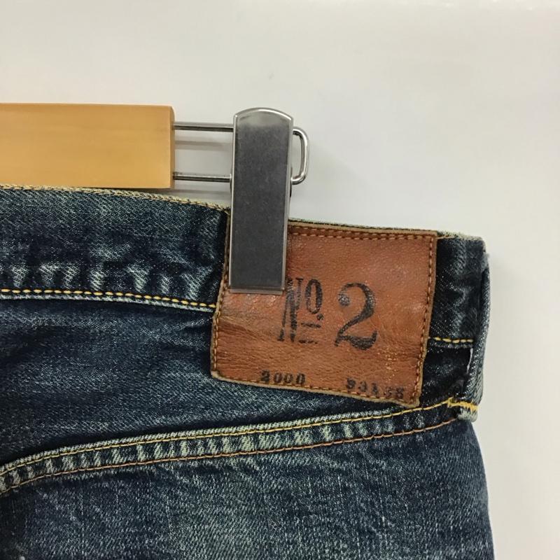 エヴィス EVISU パンツ デニム、ジーンズ デニムパンツ ストレートパンツ ワイドパンツ カジュアルパンツ 33インチ 無地 インディゴ / インディゴ /  メンズ USED 古着 中古 10124031