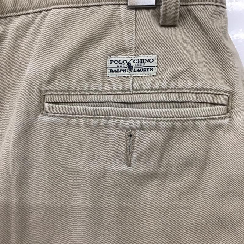 ポロラルフローレン POLO RALPH LAUREN パンツ チノパン チノパン ワイドパンツ カジュアルパンツ 32インチ 無地 ベージュ / ベージュ / メンズ USED 古着 中古 10135839