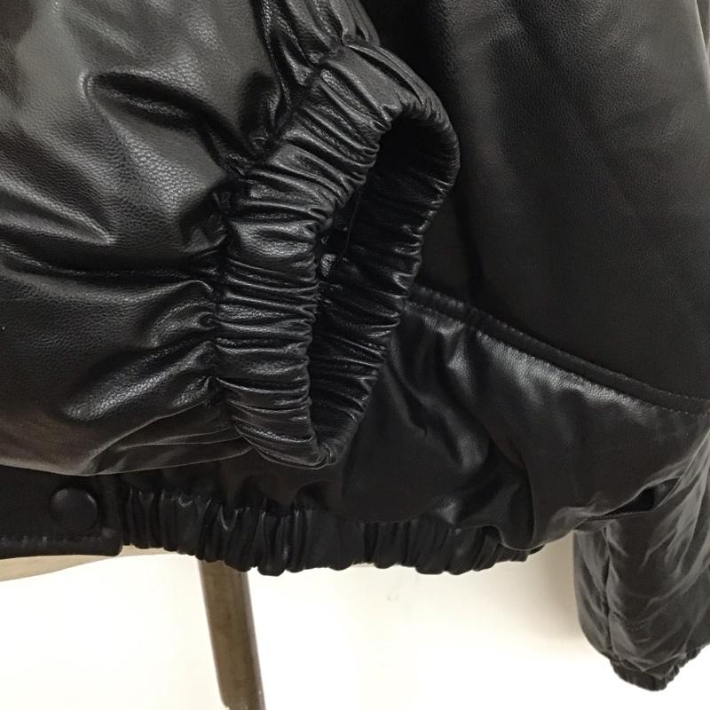 ザラ ZARA ジャケット、上着 ジャケット、ブレザー 2969 280 800 フェイクレザー 中綿 L 無地 黒 / ブラック / レディース USED 古着 中古 10111064