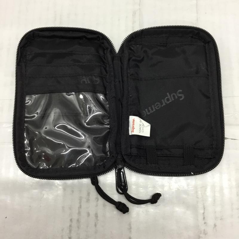シュプリーム Supreme ファッション小物 ファッション小物 19FW Small Zip Pouch スモール ジップ ポーチ 小物入れ ミニ財布 ショルダー ロゴ、文字 黒 / ブラック / メンズ USED 古着 中古 10106893