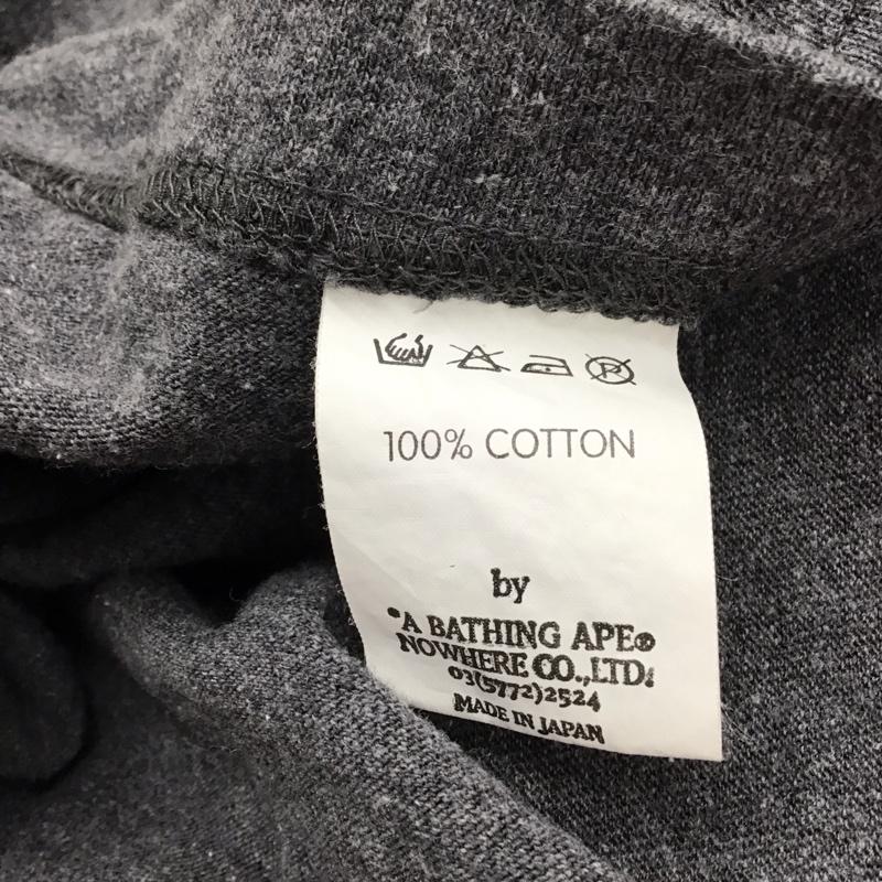 アベイシングエイプ A BATHING APE Tシャツ 半袖 半袖カットソー プリントTシャツ クルーネックカットソー 00s ジェネラルタグ XL ロゴ、文字 灰 / グレー / メンズ USED 古着 中古 10134042