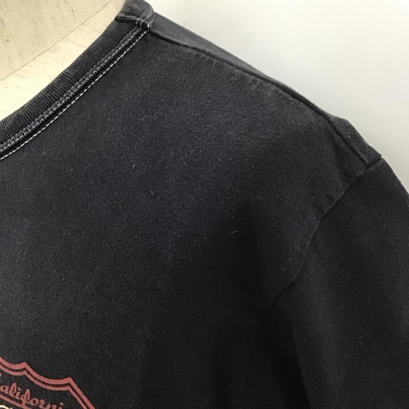 フラットヘッド The Flat Head Tシャツ 半袖 半袖カットソー プリントTシャツ クルーネックカットソー 40 プリント 黒 / ブラック /  メンズ USED 古着 中古 10111647