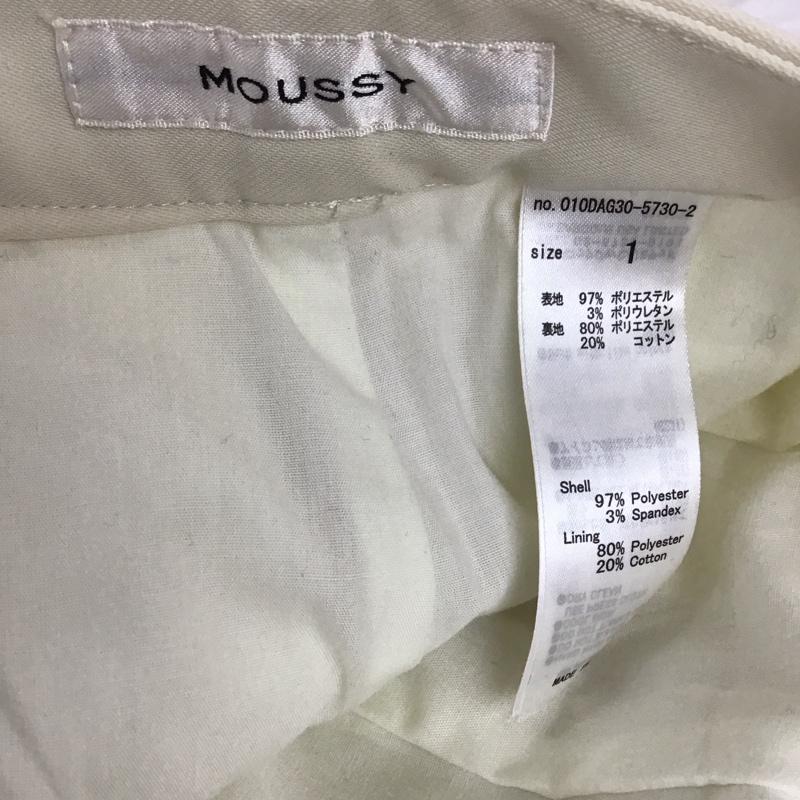 マウジー MOUSSY パンツ スラックス 010dag30-5730-2 ワイドパンツ スラックスパンツ 1 無地 オフホワイト / オフホワイト / レディース USED 古着 中古 10122542