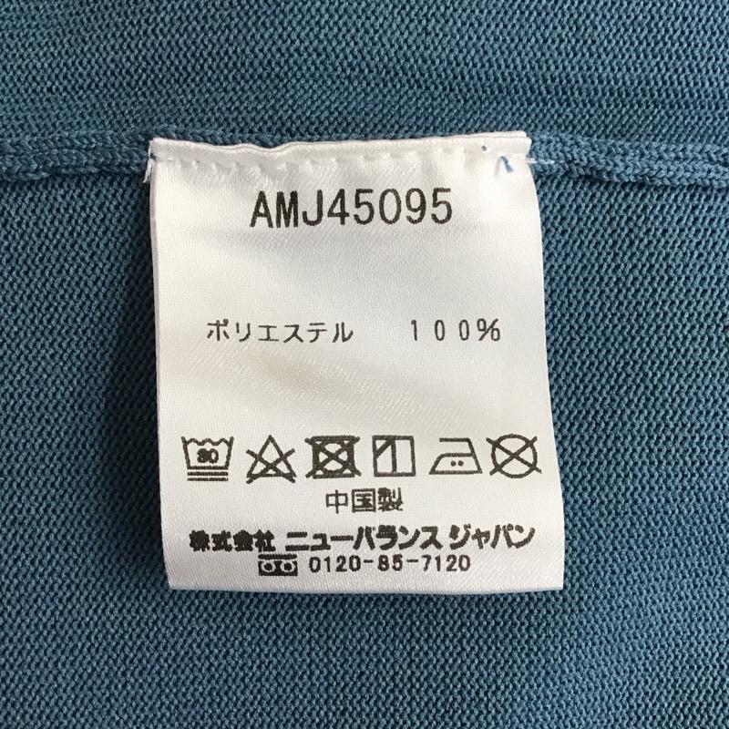 ニューバランス New Balance カーディガン 長袖 amj45095 THECITYニットカーディガン 長袖カーディガン 前ボタン L ロゴ、文字 青 / ブルー / メンズ USED 古着 中古 10120003