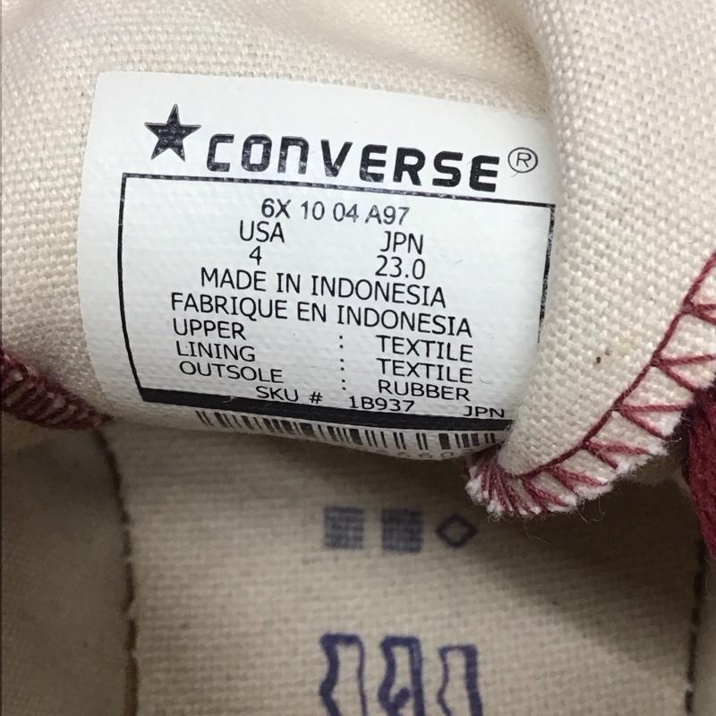 コンバース CONVERSE スニーカー スニーカー 1B937 MTポップ HI オールスター 23cm 23.0cm ロゴ、文字 ベージュ / ベージュ / X 白 / ホワイト / X えんじ / ワインレッド / レディース USED 古着 中古 10116231