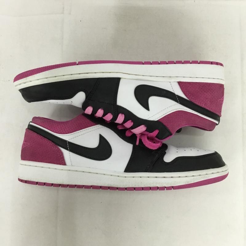 ナイキ NIKE スニーカー スニーカー CK3022-005 AIR JORDAN 1 LOW SE 27.5cm 27.5cm ロゴ、文字 白 / ホワイト / X 黒 / ブラック / X 桃 / ピンク / メンズ USED 古着 中古 10137869