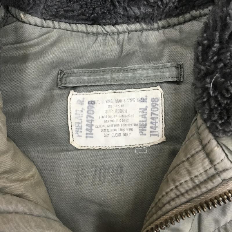 USフルギ US古着 ジャケット、上着 ジャンパー、ブルゾン N-3B SKY LINE Clothing 70 s M 無地 カーキ / カーキ / メンズ USED 古着 中古 10139997
