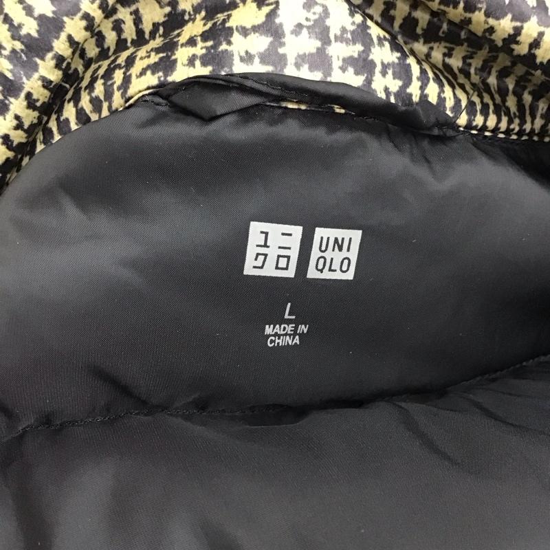 ユニクロ UNIQLO コート ダウンコート 217-079942 ウルトラライトダウンコート L チェック マルチカラー / マルチカラー / レディース USED 古着 中古 10124030