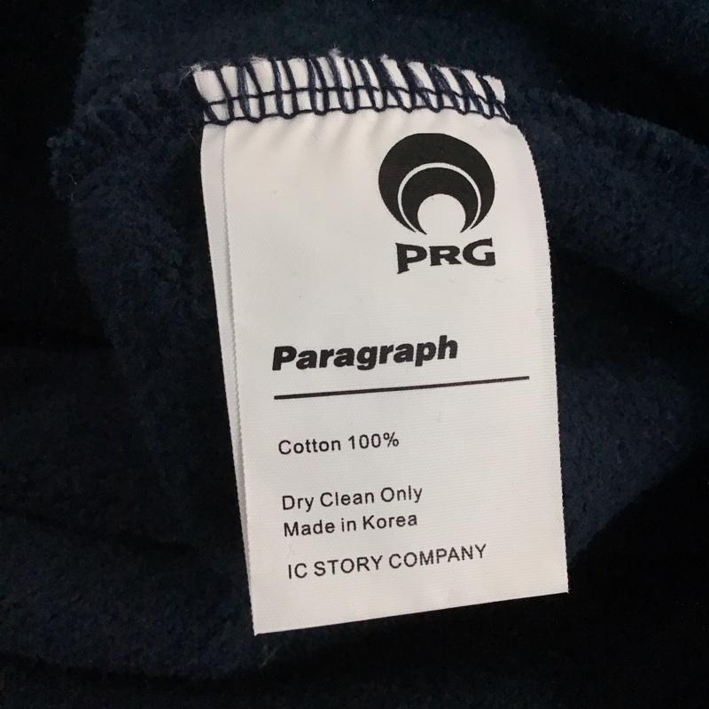 パラグラフ Paragraph トレーナー 長袖 長袖トレーナー スウェット クルーネック プルオーバー ロゴ、文字 紺 / ネイビー / メンズ USED 古着 中古 10141366